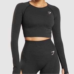 sold on my depop: sz medium Gymshark vital seamless 2.0 long sleeve crop top